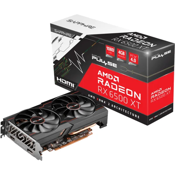 Видеокарта Radeon RX 6500 XT 4GB GDDR6 PULSE GAMING OC SAPPHIRE (11314-07-20G) - Фото 5
