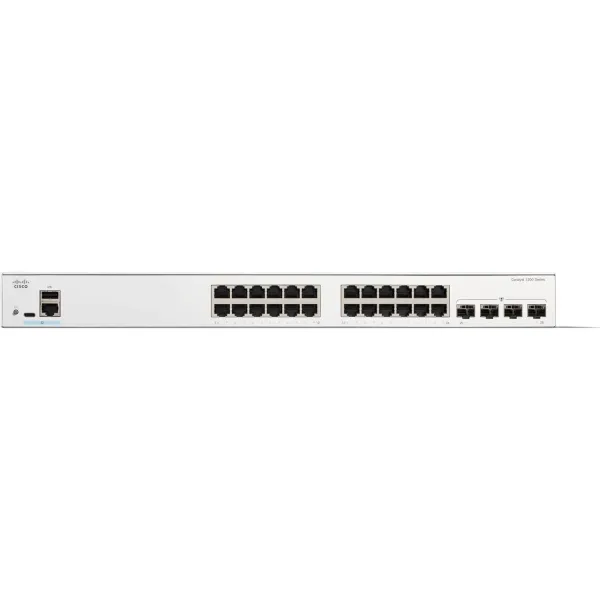 Комутатор Catalyst 1200 24xGE, PoE, 4x1G SFP Cisco (C1200-24P-4G) - Фото 1