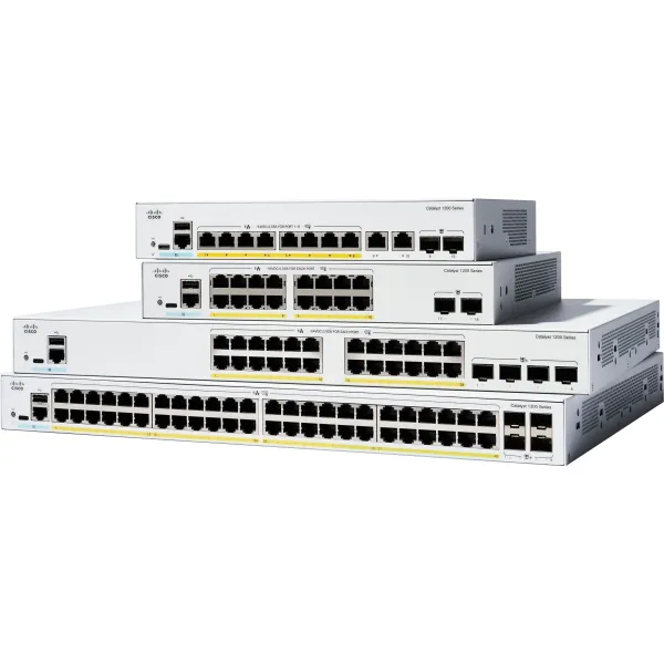 Комутатор Catalyst 1200 24xGE, PoE, 4x1G SFP Cisco (C1200-24P-4G) - Фото 2