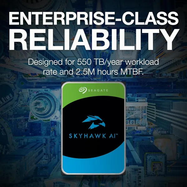 Жесткий диск 12TB 3.5" 7200 256MB SATA SkyHawk AI Seagate (ST12000VE001) - Фото 2