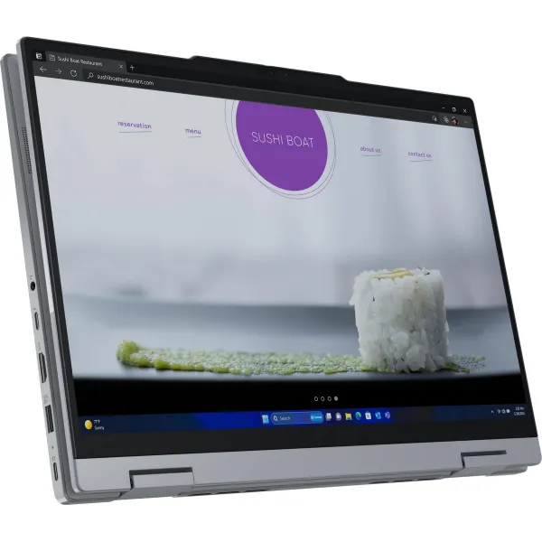 Ноутбук ThinkBook 14 2-in-1-G4 14" WUXGA IPS Touch, Intel U7-155H, 32GB, F1TB, UMA, Win11P, сріблястий Lenovo (21MX000VRA) - Фото 6