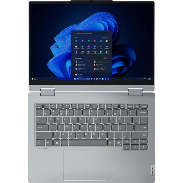 Ноутбук ThinkBook 14 2-in-1-G4 14" WUXGA IPS Touch, Intel U7-155H, 32GB, F1TB, UMA, Win11P, сріблястий Lenovo (21MX000VRA) - Фото 8