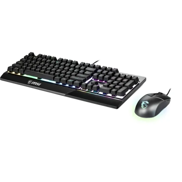 Комплект клавиатура и мышь USB RGB Vigor GK30 Combo UA EN/UKR/RU чёрный MSI (S11-04UA212-CLA) - Фото 1