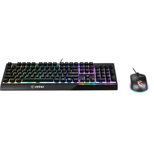 Комплект клавиатура и мышь USB RGB Vigor GK30 Combo UA EN/UKR/RU чёрный MSI (S11-04UA212-CLA) - Фото 3