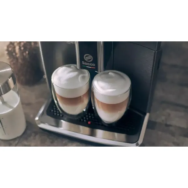 Кофемашина Saeco Xelsis Deluxe 1.7л, зерно + молоко, автомат.капучинатор, авторецептов - 22, серебристый Philips (SM8889/00) - Фото 9