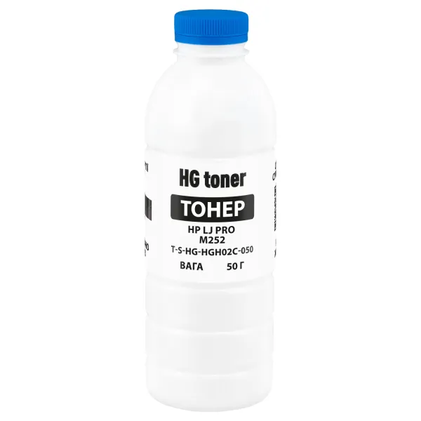 Тонер HP LJ Pro M252 флакон, 50 г, блакитний HG toner (TSM-HGH02C-050) - Фото 14