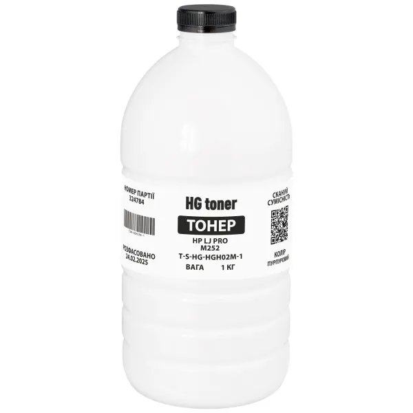 Тонер HP LJ Pro M252 флакон, 1 кг, чорний HG toner (TSM-HGH02K-1) - Фото 18