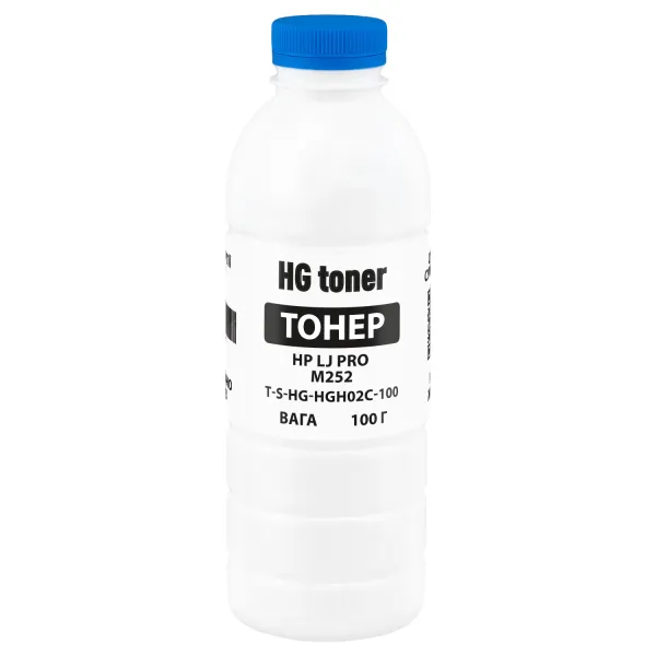 Тонер HP LJ Pro M252 флакон, 100 г, блакитний HG toner (TSM-HGH02C-100) - Фото 16