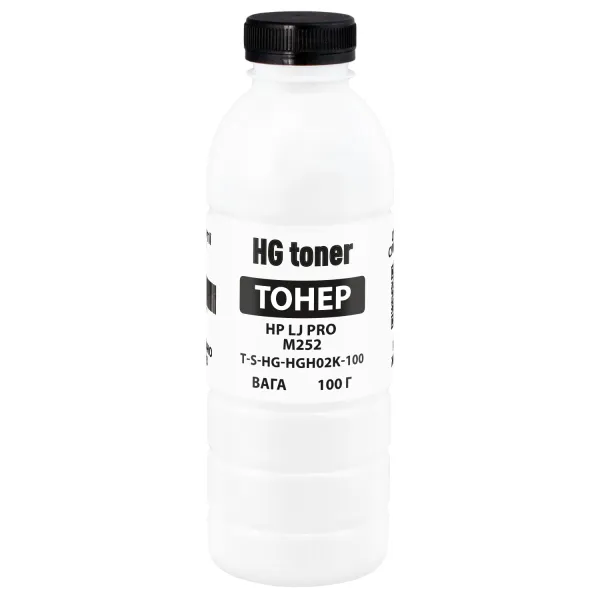 Тонер HP LJ Pro M252 флакон, 100 г, чорний HG toner (TSM-HGH02K-100) - Фото 19