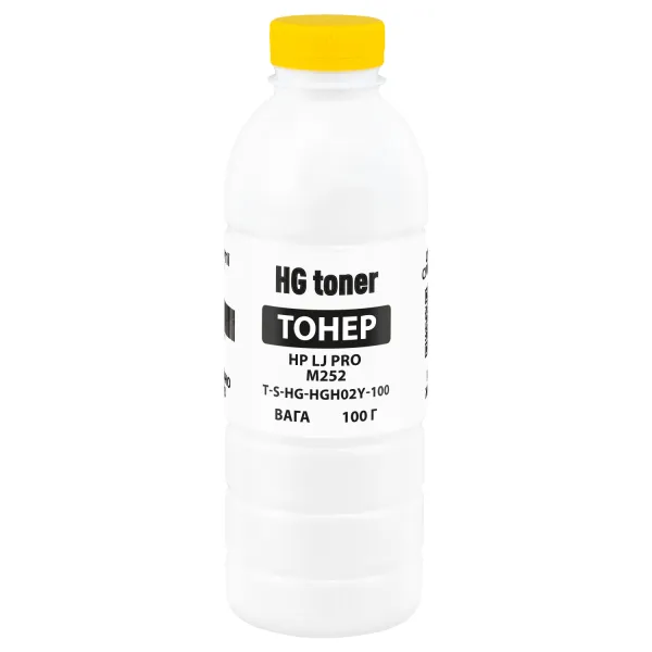 Тонер HP LJ Pro M252 флакон, 100 г, жовтий HG toner (TSM-HGH02Y-100) - Фото 17