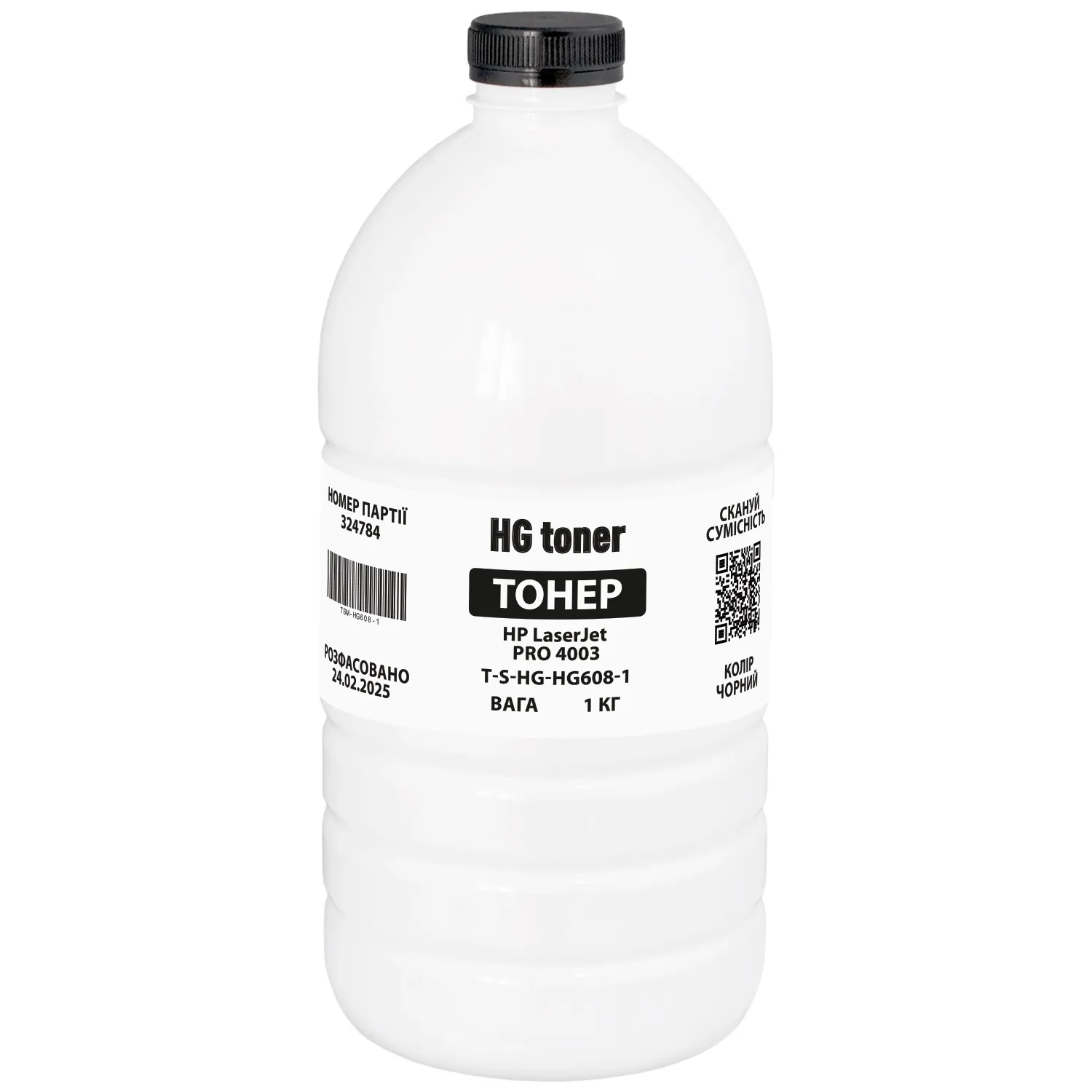 Тонер HP LaserJet Pro 4003 флакон, 1 кг HG toner (TSM-HG608-1) - Фото 3