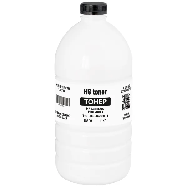 Тонер HP LaserJet Pro 4003 флакон, 1 кг HG toner (TSM-HG608-1) - Фото 38