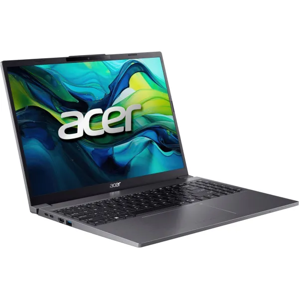 Ноутбук Aspire Go AG17-31P 17.3" FHD IPS, Intel 3-N355, 16GB, F1TB, UMA, Lin, сірий Acer (NX.J8ZEU.009) - Фото 1