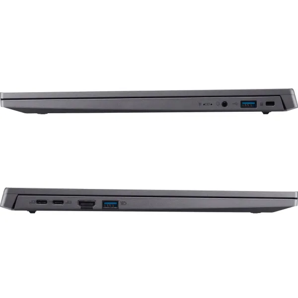 Ноутбук Aspire Go AG17-31P 17.3" FHD IPS, Intel 3-N355, 16GB, F1TB, UMA, Lin, сірий Acer (NX.J8ZEU.009) - Фото 6