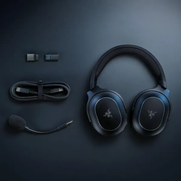 Гарнитура беспроводная BT/WL игровая RGB Barracuda X Chroma чёрная Razer (RZ04-05220100-R3M1) - Фото 5