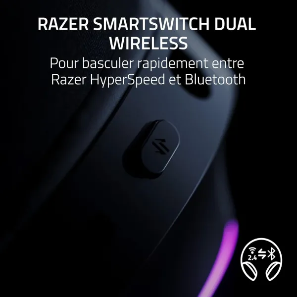 Гарнитура беспроводная BT/WL игровая RGB Barracuda X Chroma чёрная Razer (RZ04-05220100-R3M1) - Фото 7