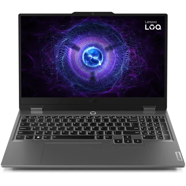 Ноутбук LOQ-15IAX9 15.6" FHD IPS AG, Intel i5-12450HX, 24GB, F1TB, NVD3050-6, DOS, серый Lenovo (83GS00B6RA)