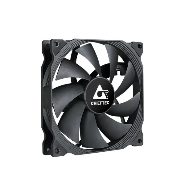 Кулер для корпуса черный CHIEFTEC (ZF-1425PWM) - Фото 1