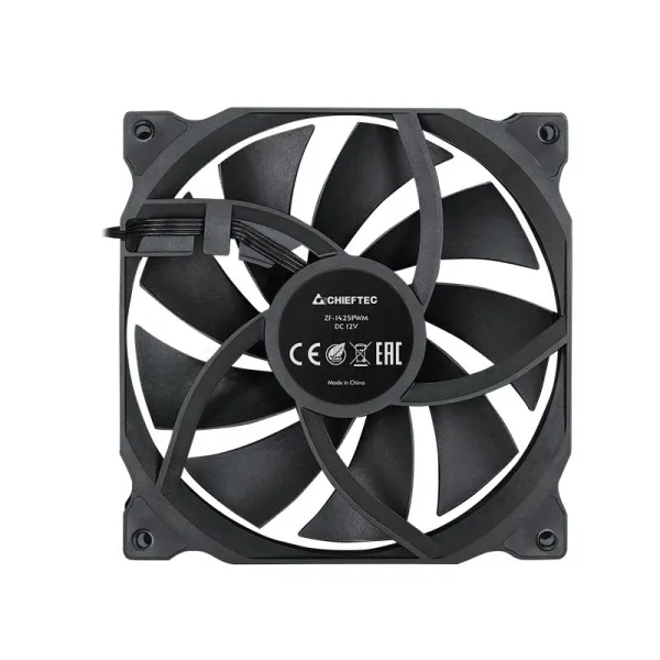 Кулер для корпуса черный CHIEFTEC (ZF-1425PWM) - Фото 3