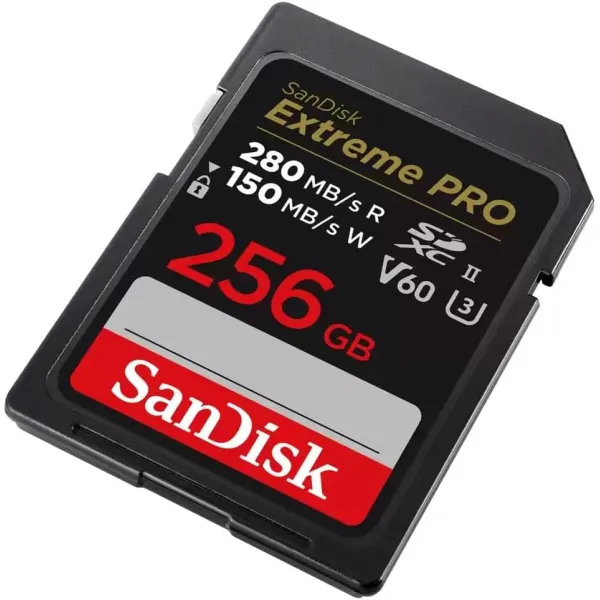 Карта памяти 256GB SD C10 UHS-II U3 R280/W150MB/s Extreme Pro V60 SanDisk (SDSDXEP-256G-GN4IN) - Фото 6
