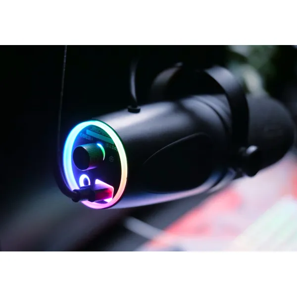 Микрофон USB-A гейминговый, RGB, Ngale X, чёрный Cherry Xtrfy (CX-NGALE-X-RGB-BLACK) - Фото 4