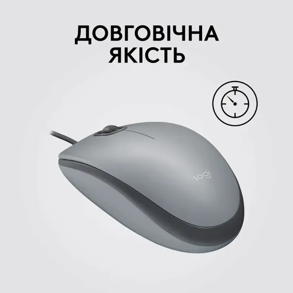 Мышь USB M110 Silent, серая Logitech (910-006760) - Фото 8