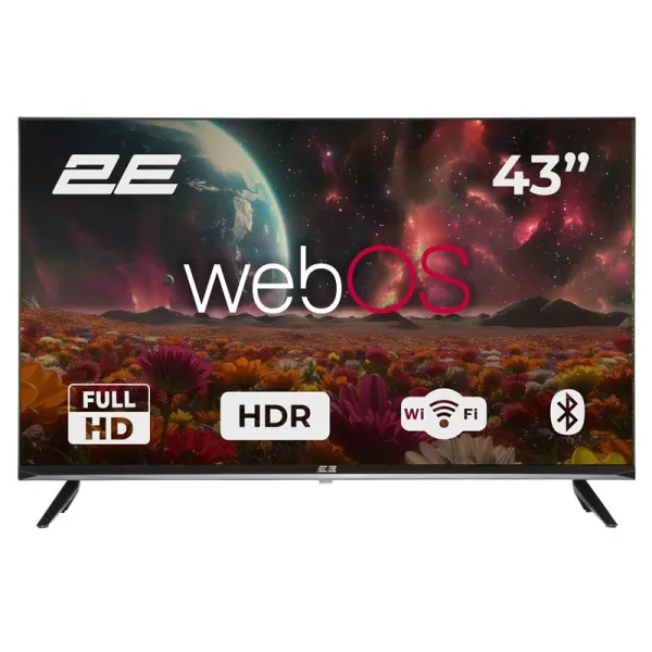 Телевизор 43" LED FHD 60Hz Smart WebOS 2E (2E-43A07KFW)