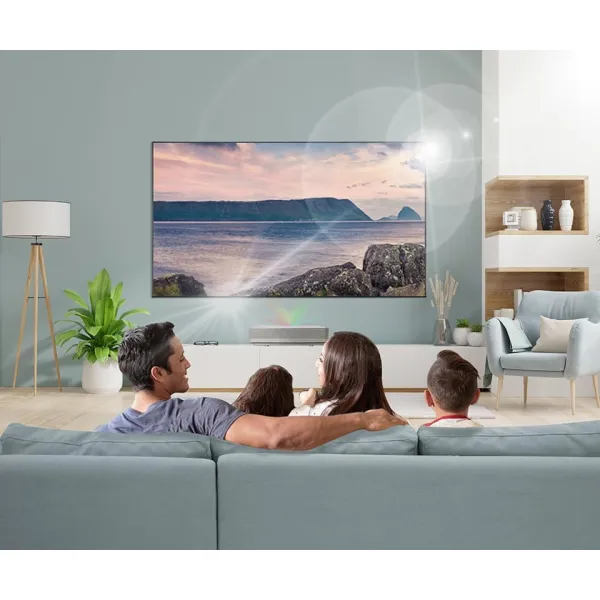 Проектор ультракороткофокусный BP5000 UHD, 2000 lm, LASER, 0.23, WiFi, Smart Aptoide HP (2U5Z7AA) - Фото 1