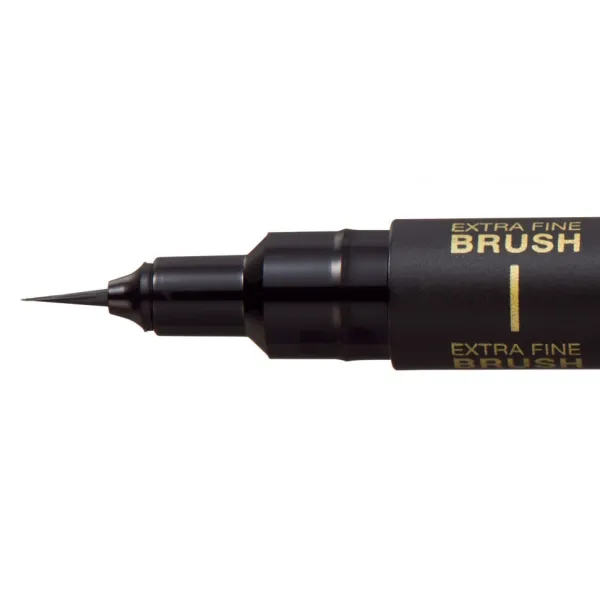Лайнер браш PIN Brush FINE LINE, чорний Uni (PINBR-500EF(S)BLACK) - Фото 2