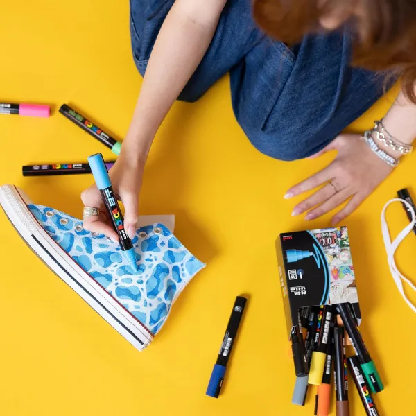 Набор маркеров для рисования POSCA, 0,7-1 мм, 8 шт Uni (PC-1M 8C) - Фото 2