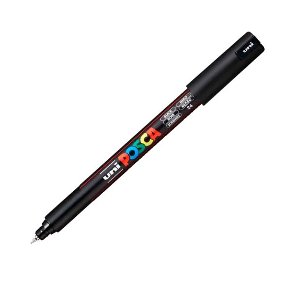 Маркер POSCA, 0,7 мм, чорний Uni (PC-1MR BLACK(N))