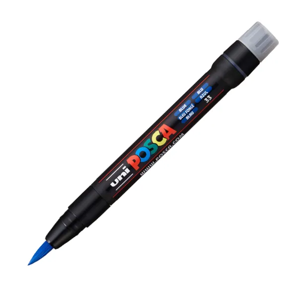 Маркер для рисования POSCA, 1-10 мм, синий Uni (PCF-350 BLUE)