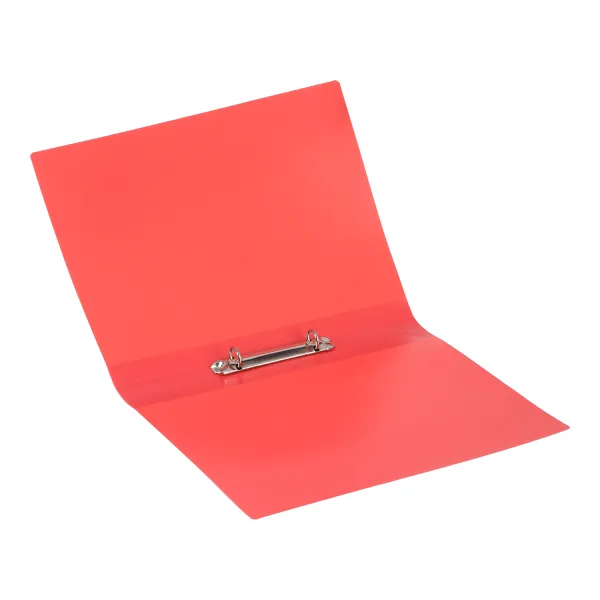 Папка пластикова 2 R-образних кільця, А4, ширина торця 25 мм, червона JOBMAX Buromax (BM.3161-05) - Фото 1