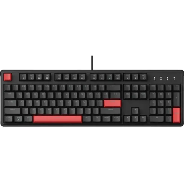 Клавиатура USB-A механическая, RGB X3, Keychron Red, Hot-Swap, EN/UKR, чёрная Lemokey (X3-H1-UA)