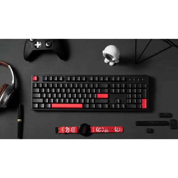 Клавиатура USB-A механическая, RGB X3, Keychron Red, Hot-Swap, EN/UKR, чёрная Lemokey (X3-H1-UA) - Фото 1