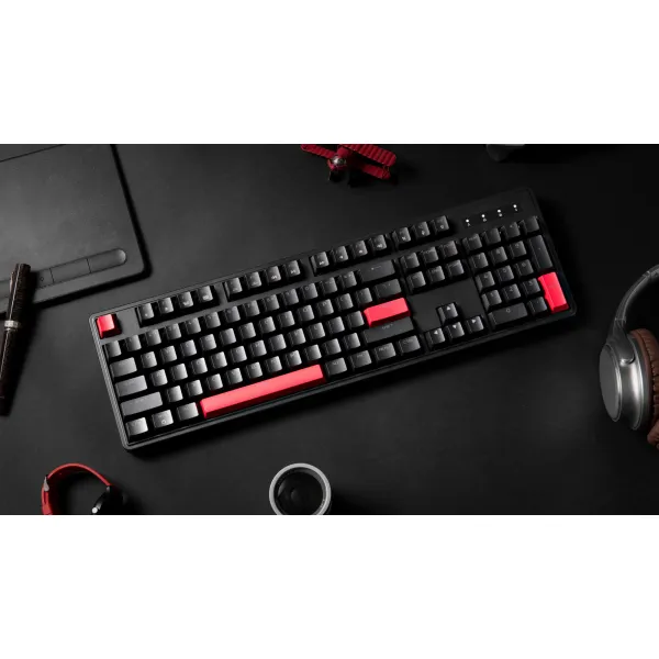 Клавиатура USB-A механическая, RGB X3, Keychron Red, Hot-Swap, EN/UKR, чёрная Lemokey (X3-H1-UA) - Фото 2