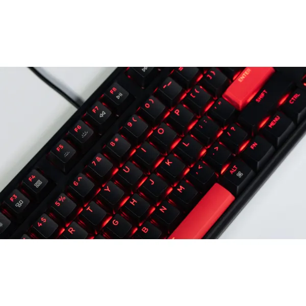 Клавиатура USB-A механическая, RGB X3, Keychron Red, Hot-Swap, EN/UKR, чёрная Lemokey (X3-H1-UA) - Фото 5