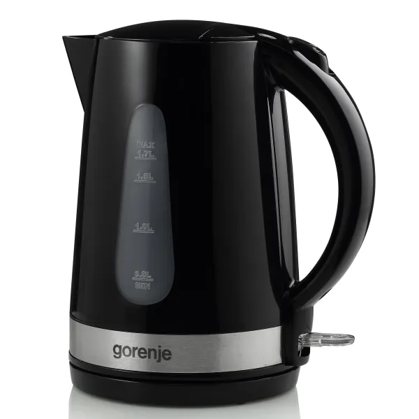 Електрочайник, 1,7л, пластик, чорний Gorenje (K17BK)