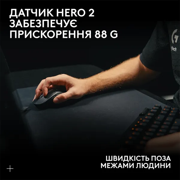 Миша бездротова G Pro X Superlight 2 Lightspeed, чорна Logitech (910-006630) - Фото 6