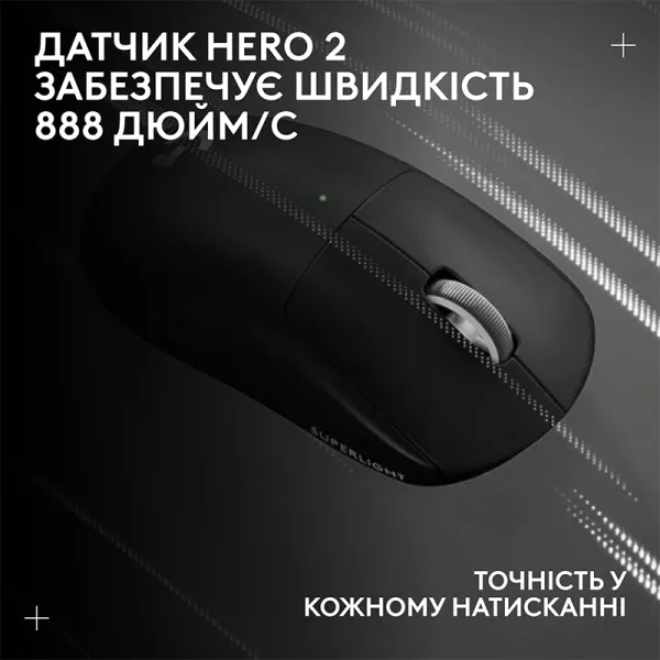 Миша бездротова G Pro X Superlight 2 Lightspeed, чорна Logitech (910-006630) - Фото 9