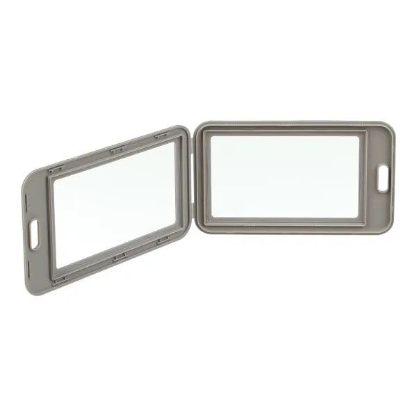 Бейдж-Ідентифікатор вертикальний, 69х111мм, PP+PVC, сірий Buromax (BM.5414-09) - Фото 1
