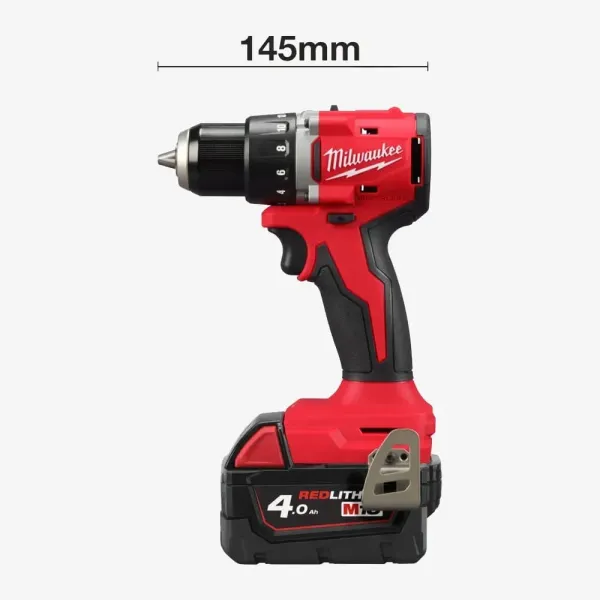 Шуруповерт-дрель аккумуляторная M18 BLDDRC-402C 18В 2х4А·час 60Нм 550·1700об·мин ЗП M12-18C  Milwaukee (4933492834) - Фото 8