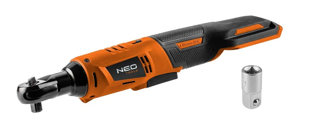 Трещотка аккумуляторная Energy+ 18В 250об·мин 60Нм 3/8" адаптер 1/2" 0.89кг без АКБ и ЗП Neo Tool (04-603) - Фото 4