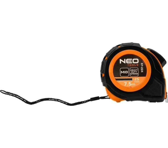 Рулетка 7.5мx25мм, с фиксатором сматывания Neo Tools (67-224) - Фото 5