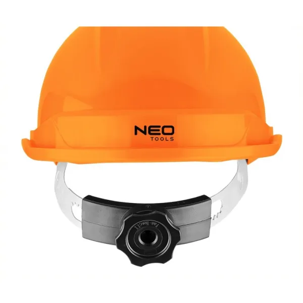 Каска захисна, пластик ABS, пряжка для регулювання, помаранчевий Neo Tools (97-225) - Фото 3