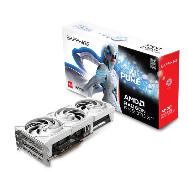 Відеокарта Radeon RX 9070 XT 16GB GDDR6 PURE GAMING OC SAPPHIRE (11348-02-20G) - Фото 6