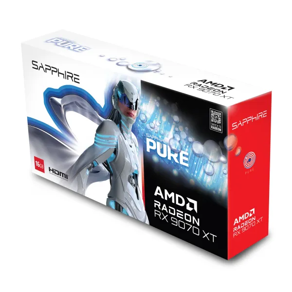 Відеокарта Radeon RX 9070 XT 16GB GDDR6 PURE GAMING OC SAPPHIRE (11348-02-20G) - Фото 7