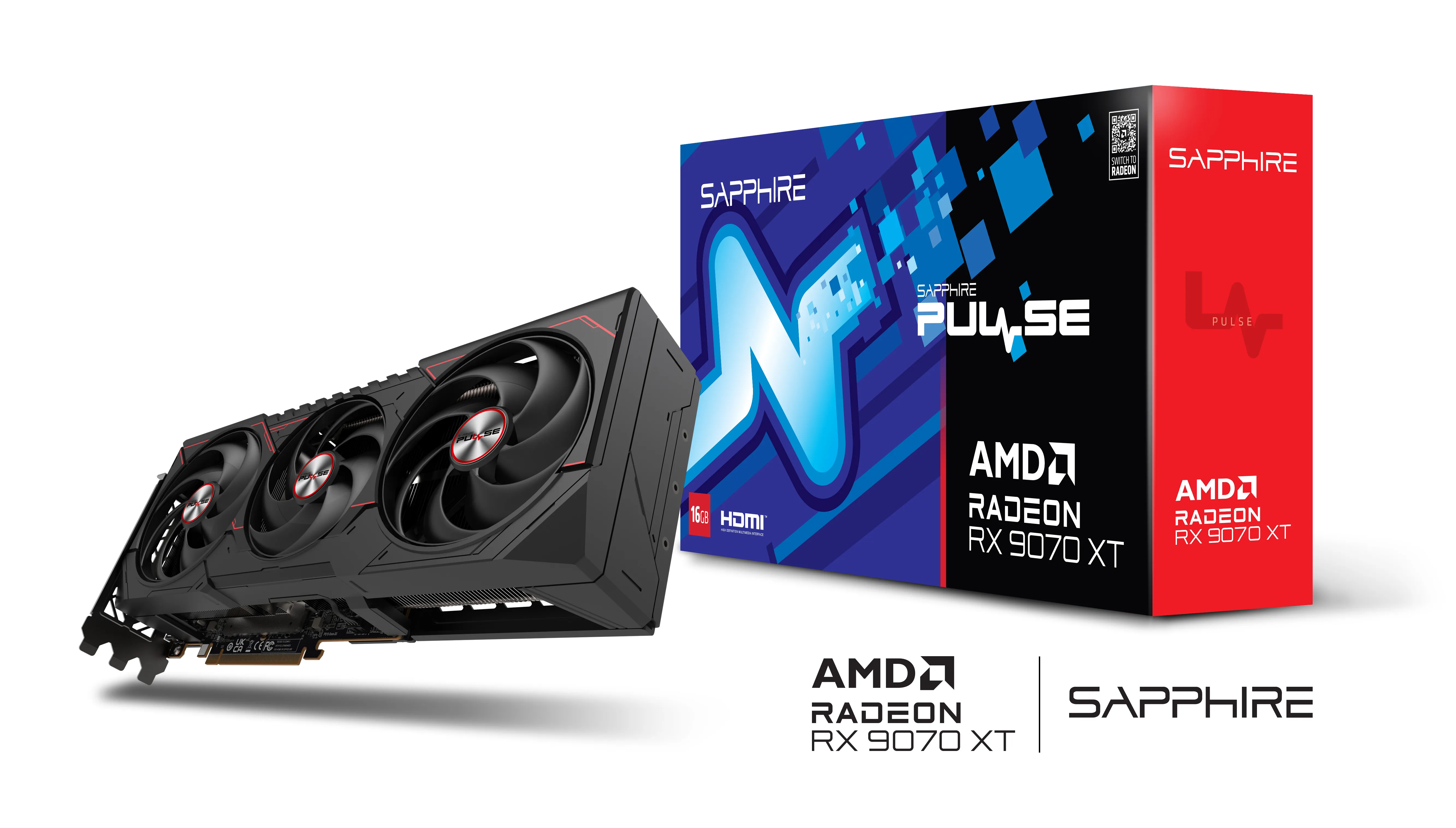 T*h様 Sapphire Pulse Radeon RX 9070 XT Видеокарта Radeon RX 9070 XT 16GB GDDR6 PULSE GAMING OC SAPPHIRE