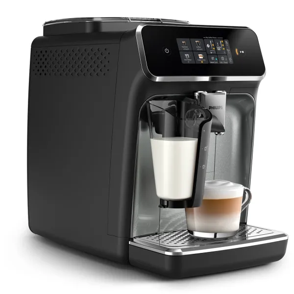 Кофемашина Series 2300 LatteGo, 1.8л, зерно+мол., автомат.капуч, дисплей, авторецептов -4, черный Philips (EP2339/40) - Фото 3