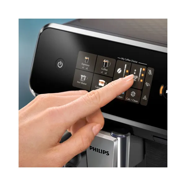 Кофемашина Series 2300 LatteGo, 1.8л, зерно+мол., автомат.капуч, дисплей, авторецептов -4, черный Philips (EP2339/40) - Фото 4